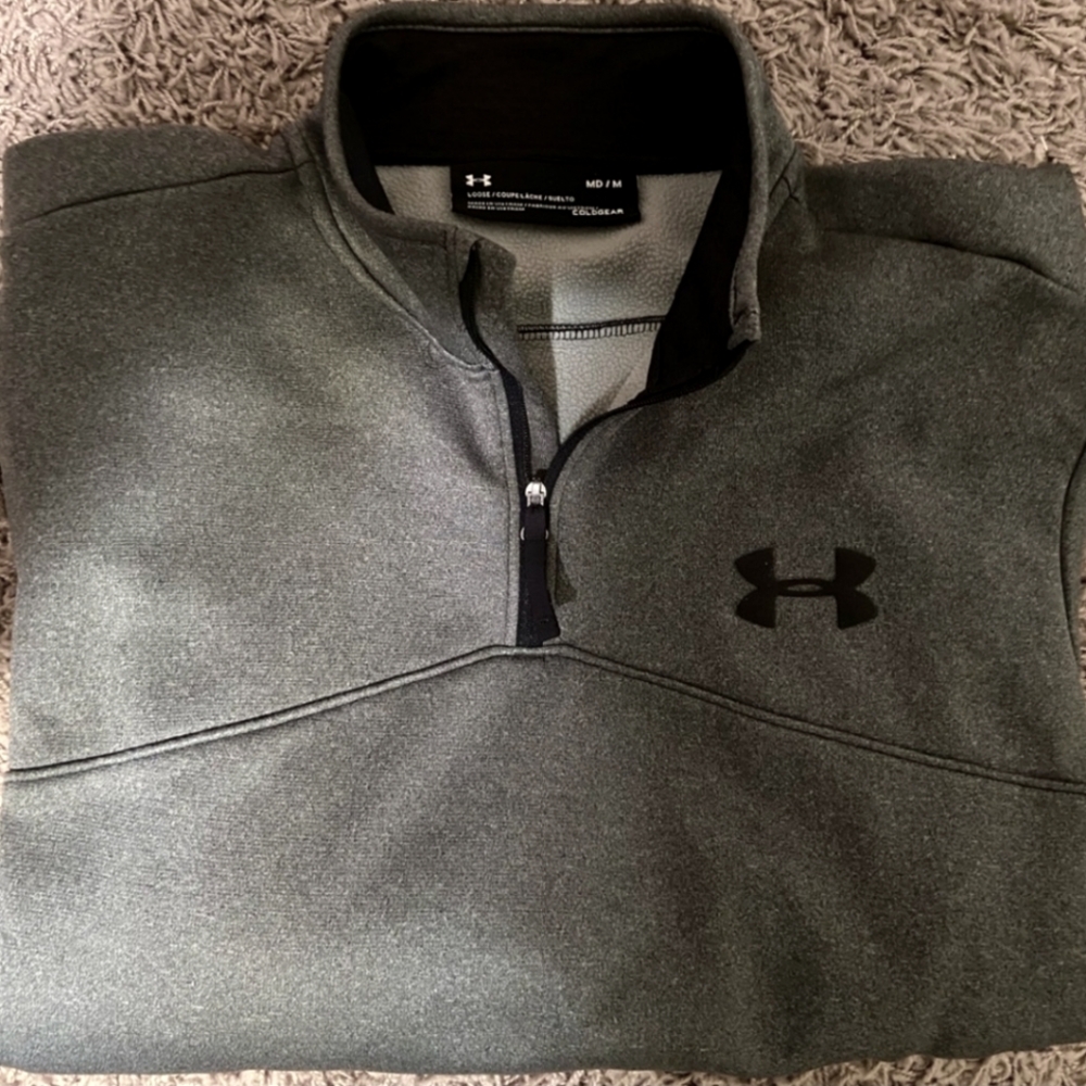 Under Armour Men's Gray Quarter-Zip Shirt